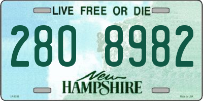 NH license plate 2808982
