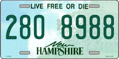 NH license plate 2808988