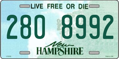 NH license plate 2808992