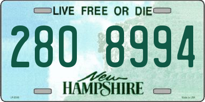 NH license plate 2808994