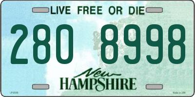 NH license plate 2808998