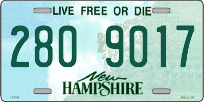 NH license plate 2809017