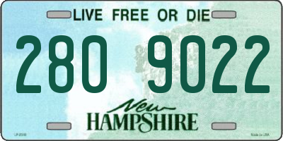 NH license plate 2809022