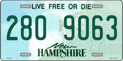 NH license plate 2809063