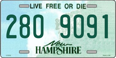 NH license plate 2809091