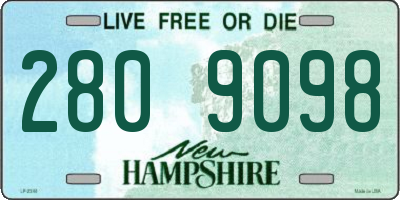 NH license plate 2809098