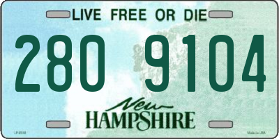 NH license plate 2809104