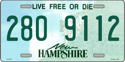 NH license plate 2809112