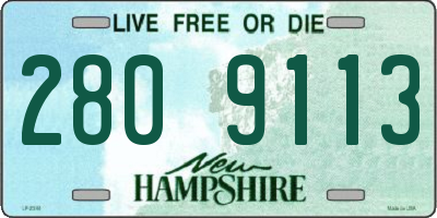 NH license plate 2809113