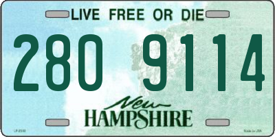 NH license plate 2809114