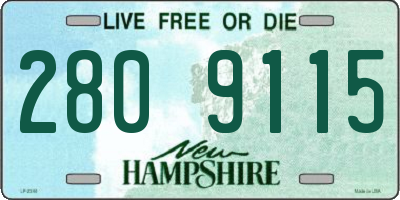 NH license plate 2809115