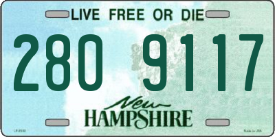 NH license plate 2809117