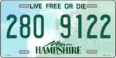 NH license plate 2809122