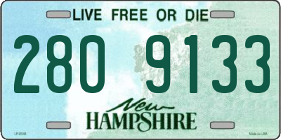 NH license plate 2809133