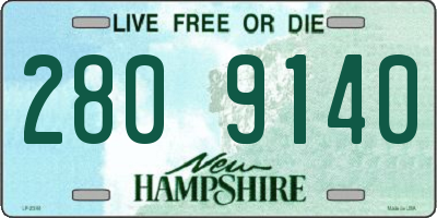 NH license plate 2809140