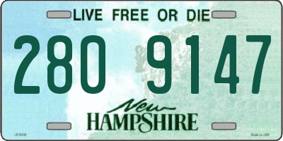 NH license plate 2809147