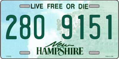 NH license plate 2809151