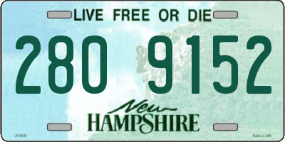 NH license plate 2809152