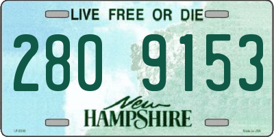 NH license plate 2809153