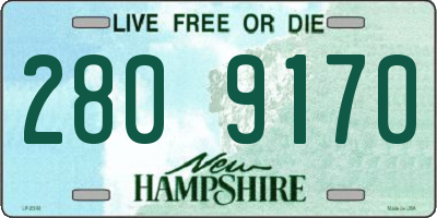 NH license plate 2809170