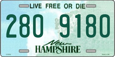NH license plate 2809180
