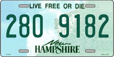 NH license plate 2809182