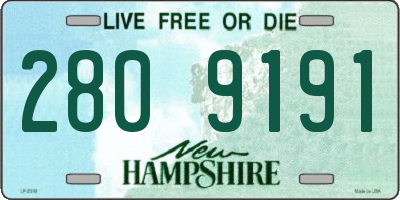 NH license plate 2809191