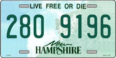 NH license plate 2809196