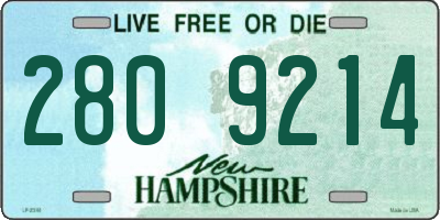 NH license plate 2809214