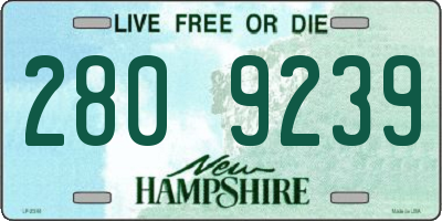 NH license plate 2809239