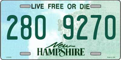 NH license plate 2809270