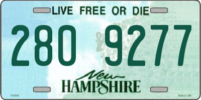 NH license plate 2809277