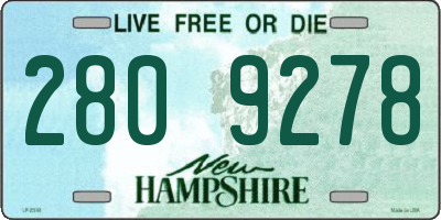 NH license plate 2809278