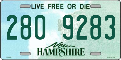 NH license plate 2809283