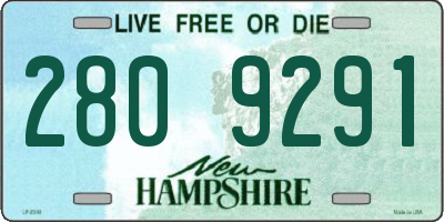 NH license plate 2809291
