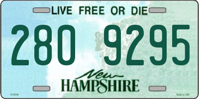 NH license plate 2809295
