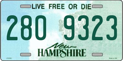 NH license plate 2809323