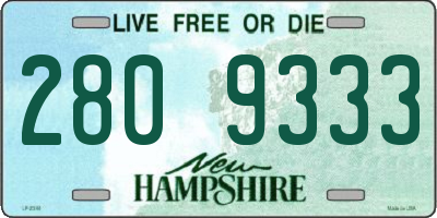 NH license plate 2809333