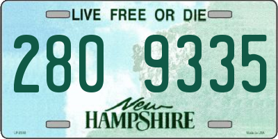 NH license plate 2809335