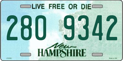 NH license plate 2809342