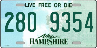 NH license plate 2809354