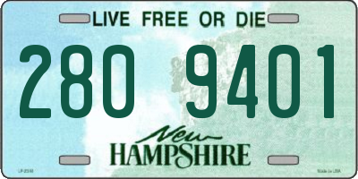 NH license plate 2809401