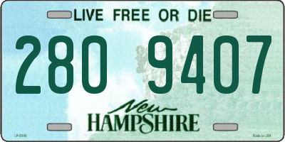 NH license plate 2809407