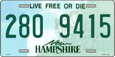 NH license plate 2809415