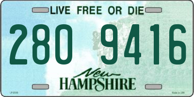 NH license plate 2809416