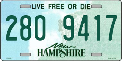 NH license plate 2809417
