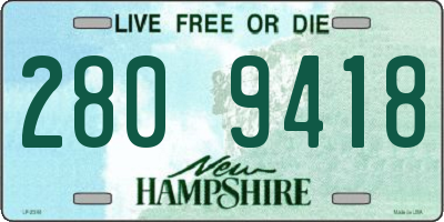NH license plate 2809418