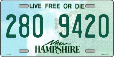 NH license plate 2809420