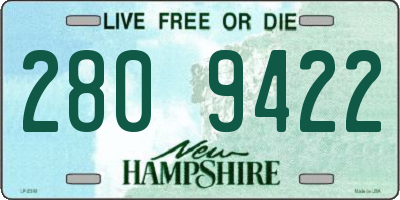 NH license plate 2809422