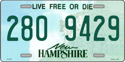 NH license plate 2809429